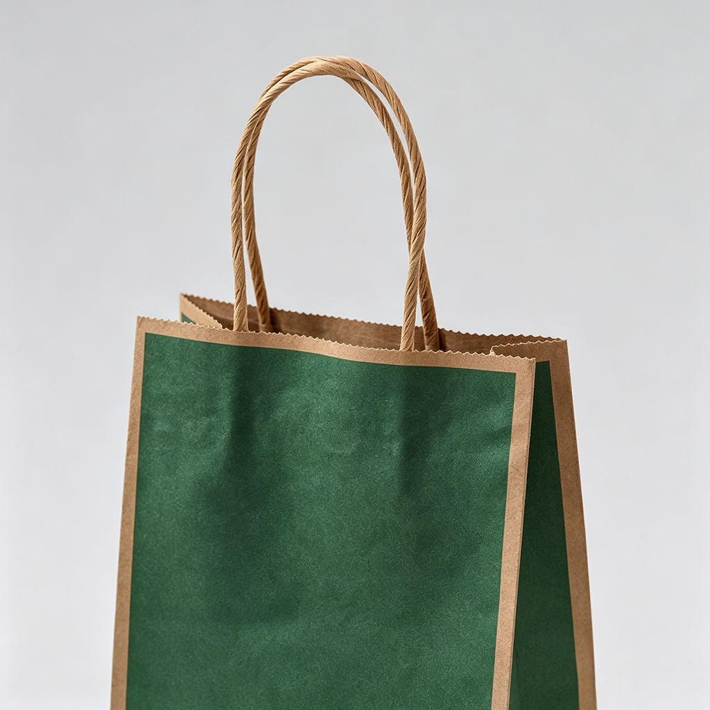 Custom Logo Kraft Carrier Bag - Wholesale B2B | Ruisheng Packaging