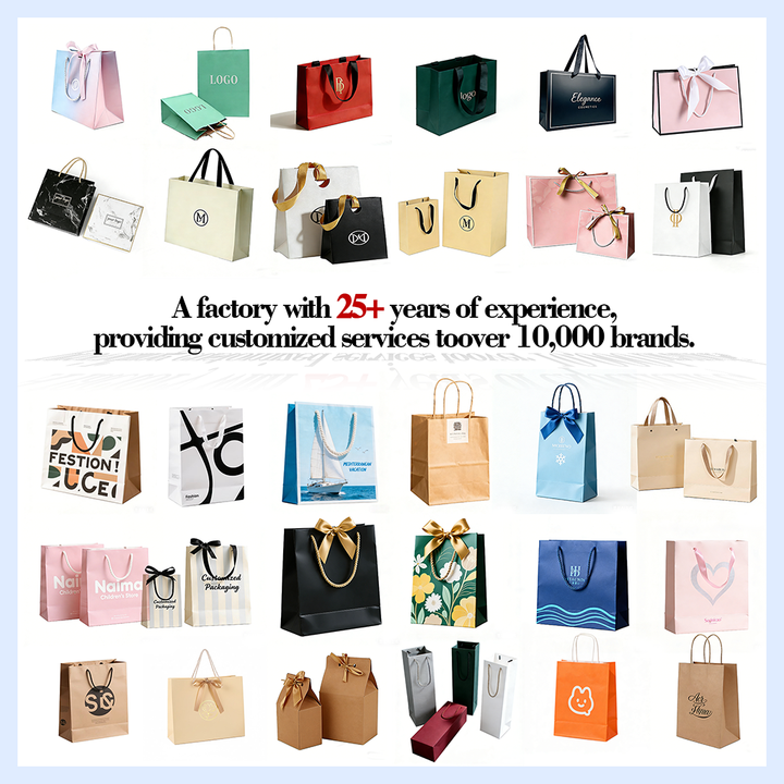 High-quality Reinforced Handles Retail Gift Bag for B2B wholesale and retail branding
